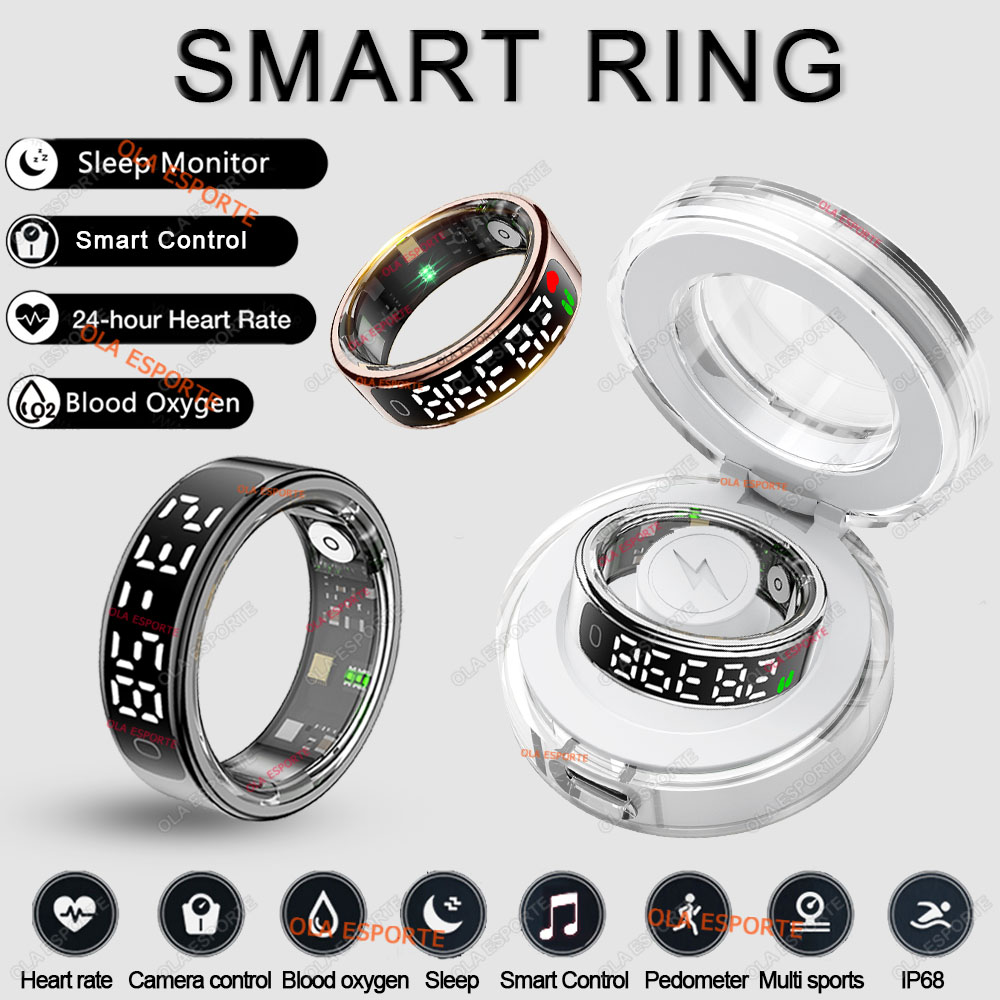 Blood Oxygen Monitor - Смарт-кольцо R13 с экраном дисплея и