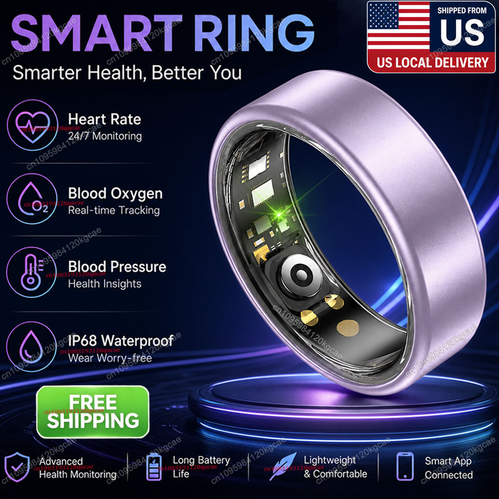 Blood Oxygen Monitor - Умное кольцо-трекер для измерения пульса, уровня