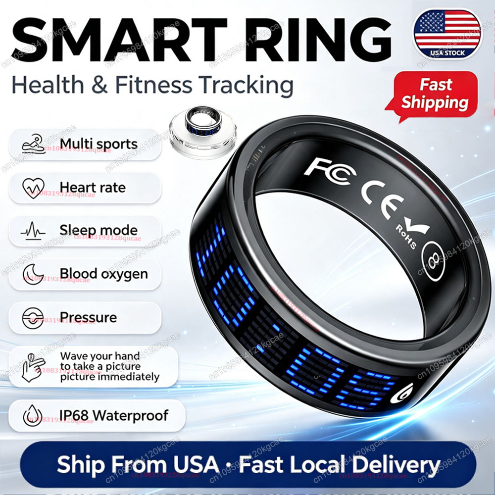 Умное кольцо 2026 с дисплеем,  – обзор и цена Blood Oxygen Monitor