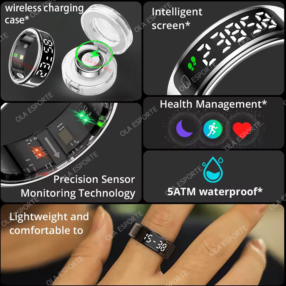 Смарт-кольцо R13 с экраном дис – обзор и цена Blood Oxygen Monitor
