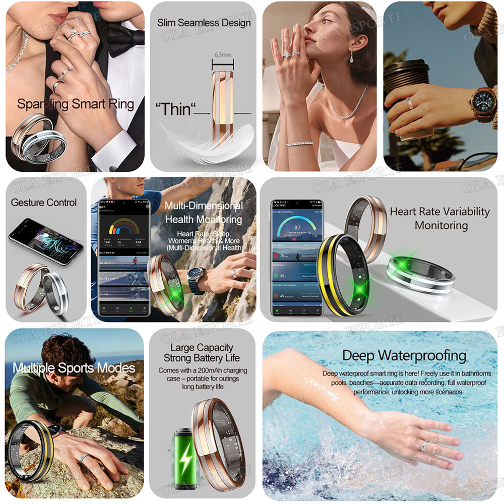 Новое умное кольцо 6,3 мм, тон – обзор и цена Blood Oxygen Monitor