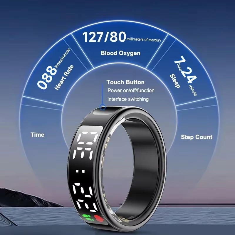 Смарт-кольцо для фитнеса и сна – обзор и цена Blood Oxygen Monitor