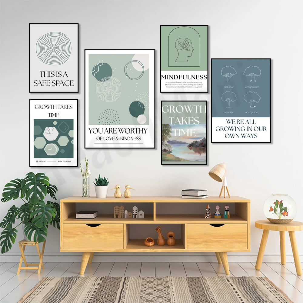 Печать осознанности, плакат «Э – обзор и цена Health Wellness Poster