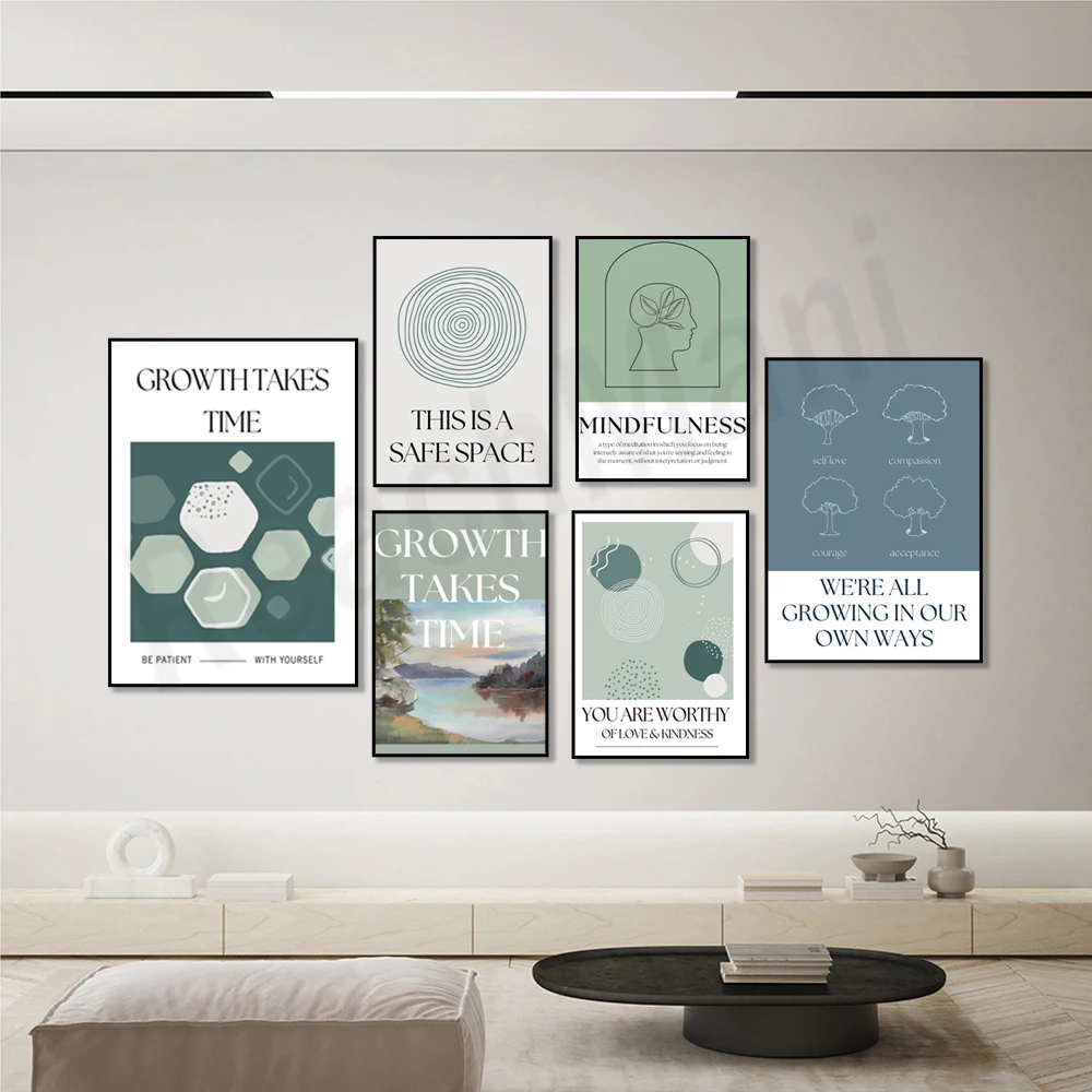 Печать осознанности, плакат «Э – обзор и цена Health Wellness Poster